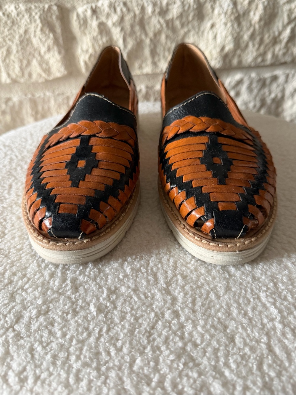 EUC Artesanal Mexican Huarache/Sandals Womens Size 8.5 - Picture 6 of 8